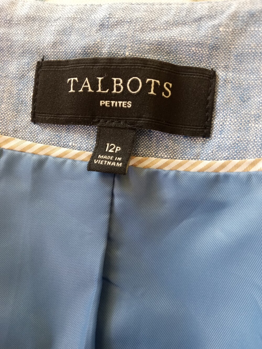 TALBOTS 100% Linen Open Blazer Jacket | 12P - Picture 9 of 9